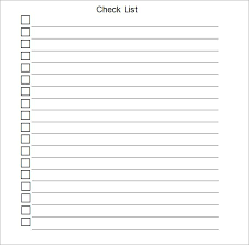 Checklist